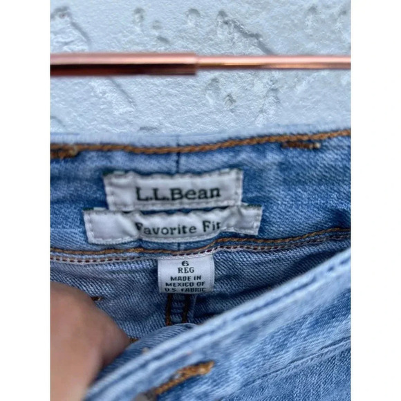 L.L Bean Mens Mid Rise Favorite Fit Denim Jeans Blue Sz 6 Reg - Picture 4 of 12